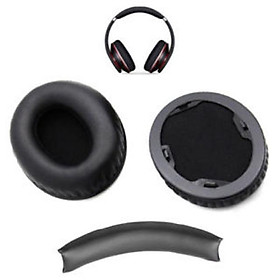 Đệm da dành cho tai nghe beats studio 1.0 - black