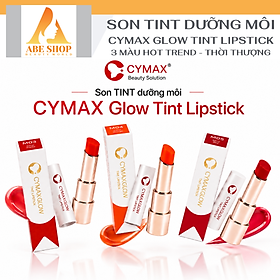 Son Dưỡng Môi CYMAX Glow Tint Lipstick - Son Tint Bóng Nhẹ Hàn Quốc Màu Chuẩn, Căng Mướt