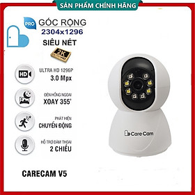 Mua Camera IP Wifi CareCamPro 3Mpx V5PRO - xem và đàm thoại trên điện thoại - Hàng chính hãng