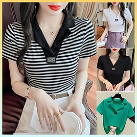 Áo len Montoghi dệt kim CỔ VEST có GẮN NHÃN kiểu dáng thanh lịch