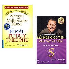 Hình ảnh Combo 2 Cuốn Sách Kinh Tế Bán Chạy: Bí Mật Tư Duy Triệu Phú + Dạy Con Làm Giàu - Để Không Có Tiền Vẫn Tạo Ra Tiền (Cẩm Nang Vàng Giúp Bạn Thành Công Và Giàu Có) - Tặng Kèm Bookmark Green Life