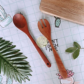 Mua Bát gỗ  tô gỗ đựng salad nguyên khối 20x7cm   màu nâu đẹp   sang trọng của DHC Decor