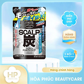 Dầu Gội Xả 2 In 1 Dành Cho Nam Chiết Xuất Than Hoạt Tính Kosé Softymo Túi Refill 400mL