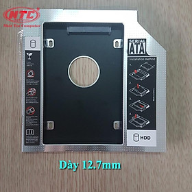 Mua Caddy Bay dày 12.7mm chuẩn SATA 3 lắp HDD/SSD thay vào ổ DVD trên laptop (bạc)