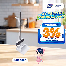 Bộ chổi quét nhà gấp gọn kèm răng cưa MyJae