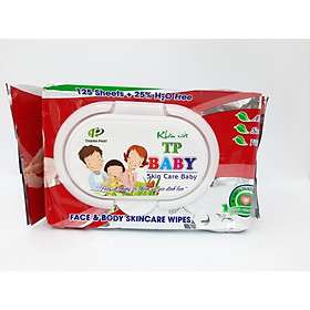 1 GÓI KHĂN ƯỚT TP BABY THÀNH PHÁT (GÓI 125 MIẾNG)