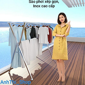 Mua Giàn treo đồ Sào phơi quần áo Giá Cây Xào Inox tiện lợi cao cấp HICHIWAA