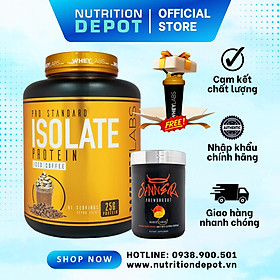 [COMBO Tăng Cơ – Tăng Sức Mạnh] Sữa tăng cơ Wheylabs Pro Standard Isolate Protein Hộp 2.27 kg (81 lần dùng) và Sinner Pre workout 320g – TẶNG KÈM WHEYLABS SHAKER