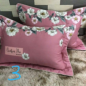 Mua Set 2 vỏ gối nằm Cotton lót bông dây khóa kéo kích thước 45x65 dày mịn thoáng mát