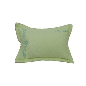 Áo gối đầu cotton Hometex 40x60cm chần gòn thêu
