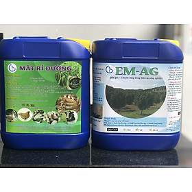 Mua Combo Ủ Phân Hữu Cơ: 5 lít EM AG (EM Gốc) Và 7kg Mật Rỉ Đường Chuyên Dùng Trong Nông Nghiệp