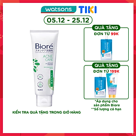 Sữa Rửa Mặt Biore Thanh Lọc Da - Ngừa Mụn Acne Care 100g