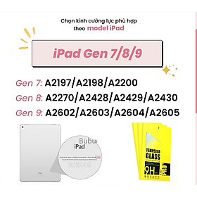Mua Kính cường lực cho iPad Mini /1/2/3/4/5/6/ Gen 5/6 /7/8/9/10  Pro 11 inch trong suốt Glass 9H ( hàng chính hãng)