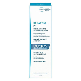 Kem Dưỡng Cân Bằng Dầu Giảm Viêm Mụn Ducray Keracnyl Pp Anti-Blemish Soothing Cream (30ml)