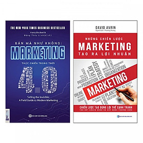 [Download Sách] Combo Sách Marketing - Bán Hàng: Bán Mà Như Không Marketing Thực Chiến Trong Thời 4.0 + Những Chiến Lược Marketing Tạo Ra Lợi Nhuận (Tặng kèm Bookmark thiết kế) - Sách Kinh Tế Giúp Bạn Nắm Bắt Cơ Hội, Làm Giàu Nhanh Chóng