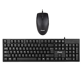 Founder (iFound) F6151 keyboard and mouse set wired office mouse keyboard usb digital computer keyboard peripherals