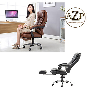 Ghế Giám Đốc, Ghế Văn Phòng  AZP FURNITURE Ergonomic AZP-9123 NAU - Nhóm Siêu Êm, Ngả Lưng relax tích hợp Massage