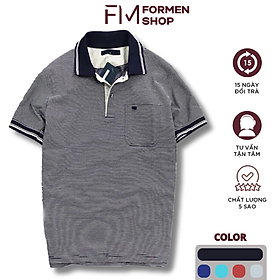 Áo Polo nam cổ bẻ ngắn tay, chất liệu cao cấp, thoáng mát, bền màu, thiết kế trẻ trung – FORMEN SHOP – FMPS086 - ĐEN - M