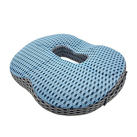Seat Cushion Pad, Washable Cover Memory Foam Pillow Non Slip Donut Seat Cushion for Car