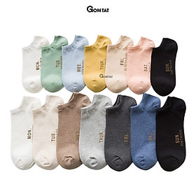 Set 14 đôi tất vớ cổ ngắn nam nữ cao cấp, bao gồm set 7 đôi cho nam và set 7 đôi cho nữ, phù hợp cho các cặp đôi - VOTUAN-NAMNU01