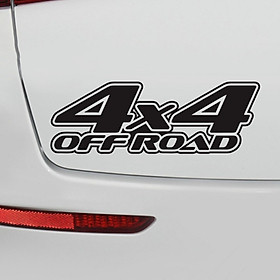 Tem decal 4 x 4 Off Road dán xe ô tô