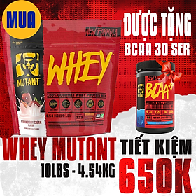 Sữa Tăng Cơ Mutant Whey Protein 10Lbs - Túi 4.54Kg