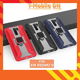 Ốp lưng dành cho Xiaomi Redmi Note 9 9S 9 Pro Max 10X 4G Poco X3 Pro NFC Mi A3 Mi 8 Lite iRON MAN nhẫn xoay TRONG SUỐT chống sốc