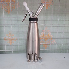 Bình xịt kem Cream Whipper dung tích 1 lít, chất liệu INOX