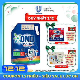 Túi Nước Giặt Omo Matic Bền Đẹp Cửa Trước 2.9Kg