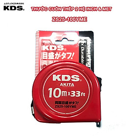 Mua Thước cuốn thép 10m KDS (hệ inch 2 mặt vằng) ZS-25100 YME