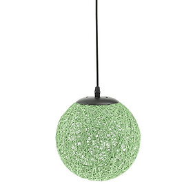 Rattan Wicker Woven Ball Globe Pendant Lampshade Hanging Loft Ceiling Lamp, 20cm