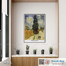 Mua Tranh canvas - Road with Cypress and Star (1890) - Vincent van Gogh - DH011