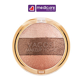 VACOSI Phấn mắt 3 màu Natural Studio Trio Eyeshadow 5g