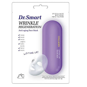 Mặt nạ Thuốc chống nhăn trẻ hóa dưỡng ẩm tái tạo da Hàn Quốc Dr.Smart Wrinkle Regeneration (Hộp 10 miếng)