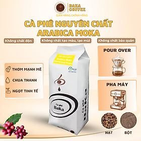Cà Phê Arabica Moka Rang Xay Nguyên Chất Baka Coffee – Hương Thơm Thanh, Hậu Vị Ngọt Trái Cây (250g, 500g)