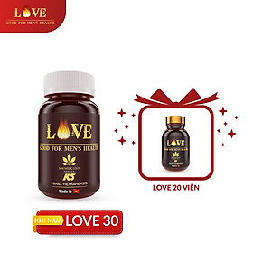 [Deal Sốc] Viên Uống Sâm Ngọc Linh Kon Tum K5 - Love For Men's Tăng Sức Khoẻ Giảm Căng Thẳng Cho Nam