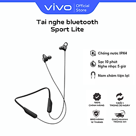 Mua Tai nghe không dây vivo Sport Lite Bluetooth 5.0 Nam châm 2 đầu - Thời Gian Sử Dụng 18 Tiếng - Hàng Chính Hãng - Màu Đen/Xanh Lam