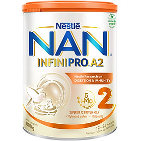 Sữa bột Nestlé NAN INFINIPRO A2 2 cho trẻ từ 1-2 tuổi hộp 800g