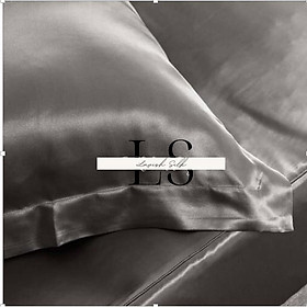 Ga Giường Drap Lẻ Phi Lụa Lavish Silk cao cấp mát lạnh hàng loại 1 không nối vải - Xám Đậm