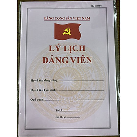 Lý lịch Đảng viên (bìa màu)