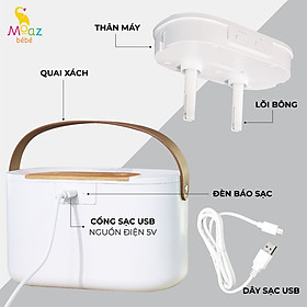 Mua Máy phun sương tạo ẩm Moaz BéBé MB - 065 bảo hành 12 tháng Hàng Chính Hãng