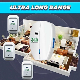 BỘ 3NÚT NHẤN 1 CHUÔNG CHỐNG NƯỚC - HÀNG CHÍNH HÃNG MOLI