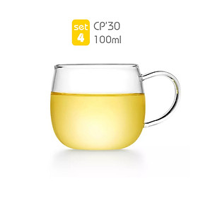 Bộ 2 tách trà thủy tinh CP30/2 100mL