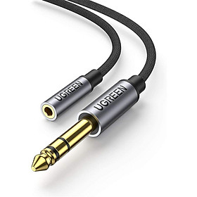 Mua Ugreen UG20498AV184TK 0.3M Màu Đen Cáp chuyển 3.5mm âm sang 6.35mm dương Stereo Audio - HÀNG CHÍNH HÃNG