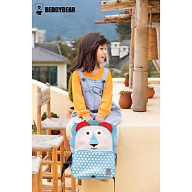 HOT Balo cho bé Mẫu giáo Beddy Bear Happy Paradise Voi tím dành cho Bé Gái từ 02 tuổi - Kích thước Cao 36 x Ngang 31 x Rộng 13 cm - Bảo hành chính hãng Beddybear 1 năm