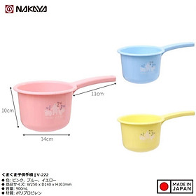 Gáo nhựa trẻ em Nakaya Kuma Children's 0.9L - Made in Japan