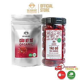 COMBO TIẾT KIỆM - Câu Kỷ Tử 100g & Táo Đỏ Tân Cương Dried Jujube DK