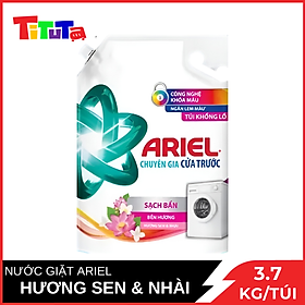 Nước Giặt Ariel Cửa Trước Bền Màu Downy Hương Sen & Nhài Túi 3.7kg