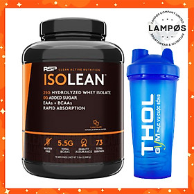Combo RSP ISOLEAN, Whey Protein Isolate Siêu Tinh Khiết Hấp Thụ Nhanh, Tăng Cơ Nạc (2.2kg - 73 lần dùng) - Kèm Bình Lắc (Màu ngẫu nhiên)