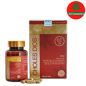 Viên Uống Choles Dios Hộp 60 viên - Hỗ trợ giảm mỡ máu